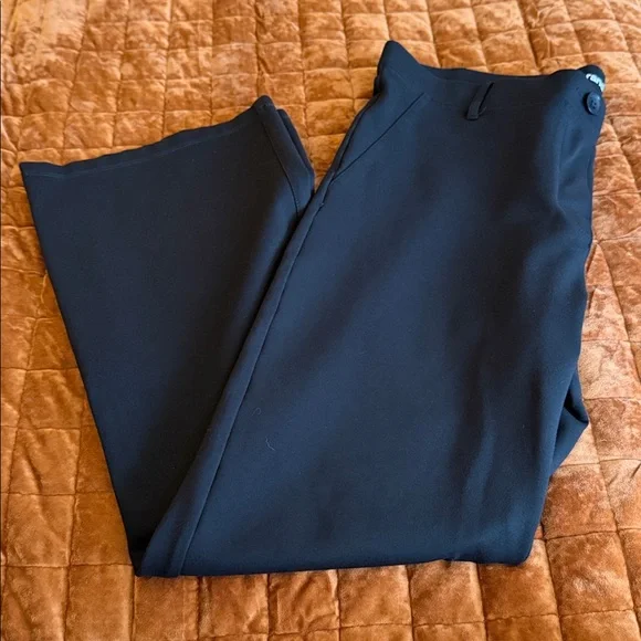 Betabrand Classic Black Wide-Leg Pants - Picture 5 of 6